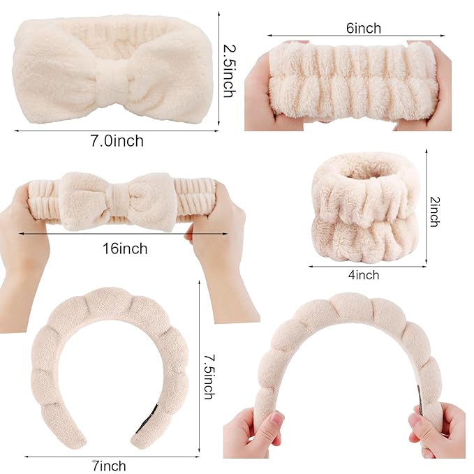 Chanaco Spa Headband, Makeup and Face Wash Accessory, Trendy Hair Accessories for Women and Teen Girls