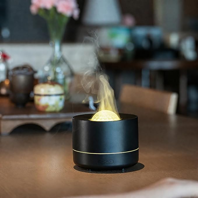 3-in-1 Galaxy Projector Humidifier & Essential Oil Diffuser, 7-Color Rotating Star Night Light with Healing Water Wave Lighting, Aromatherapy for Relaxation & Sleep, for Bedroom Home Decor