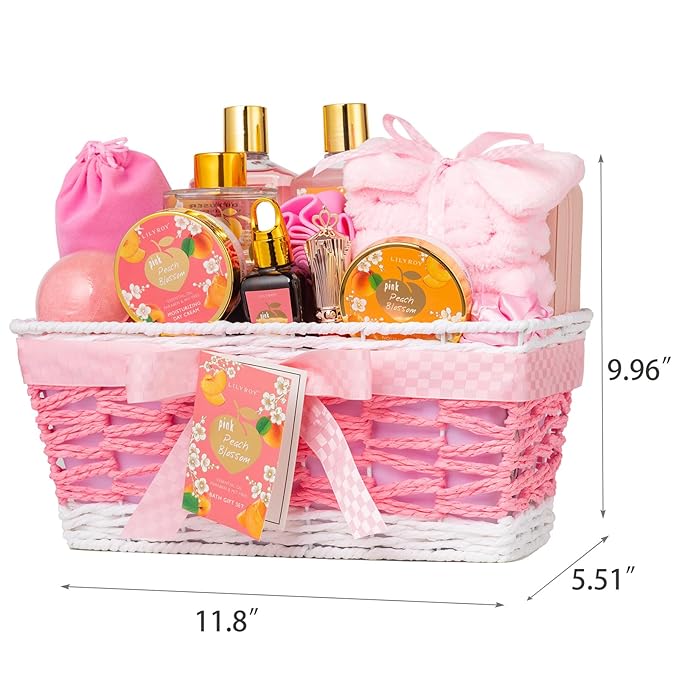 Mothers Day Gift Basket for Mom, Gifts for Women - 23Piece Bath and Body Gift Baskets Set, Spa Gift Baskets for Women, Gift Sets | Gift for Birthday, Christmas, Holiday, Anniversary, Valentines Day