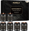 Mens Scented Candle Gift Set, 6 Pack Candles for Men,Gifts for Father, Soy Candles for Home Scented, 42 oz Long Lasting Aromatheraspy Candle, Maculine Manly Jar Candle Kit