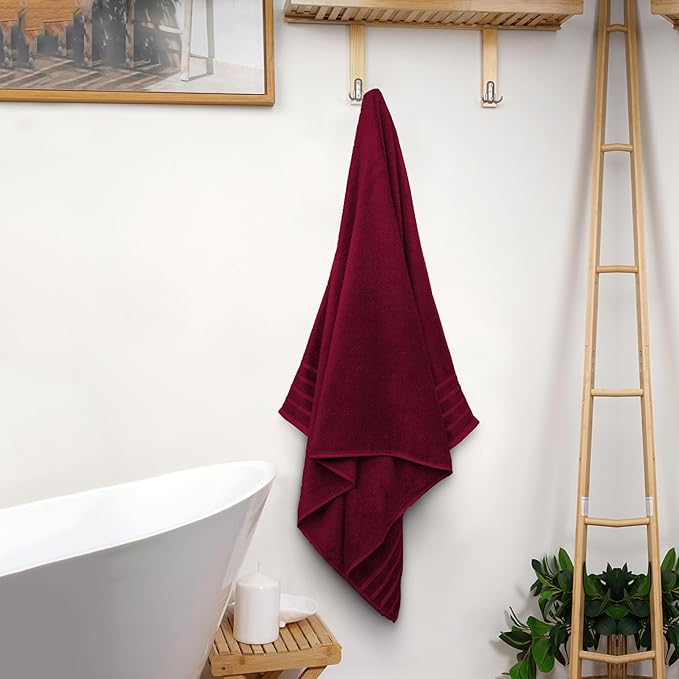Avalon Towels Bath Towels Set of 4, Size 30 x 60 Inches, Highly Soft and Absorbent, Quick Drying, Lightweight, Perfect for Daily Use