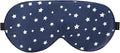 ALASKA BEAR Natural Silk Sleep Mask, Super Smooth Eye Mask (Blue Stars)