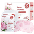 BeHoomi 30Packs Steam Eye Mask, Heated Eye Mask Warm Compress for Eyes, Self Heating Disposable Steam Mask for Home Sleep, Spa, Travel Essentials & Relaxation Gifts, Mothers Day Gifts (Rose)