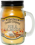 Our Own Candle Company, Pumpkin Cream Pie, Cinnamon, and French Vanilla Scented Mason Jar Candle, 100 Hour Burn Time, 13 Ounces