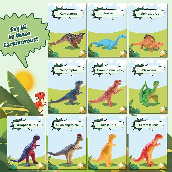 Dinosaur Bath Bombs for Kids with Surprise Inside, 20 Pack Natural Dino Egg Bath Bombs with Exclusive Carnivorous & Herbivorous Dinosaur Toys, Easter Basket Stuffers Easter Gifts for Boys, Girls