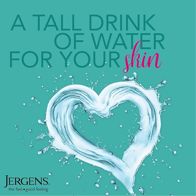 Jergens Daily Moisture Dry Skin Moisturizer, Hand and Body Lotion, with HYDRALUCENCE blend, Silk Proteins, and Citrus Extract, 21 Oz