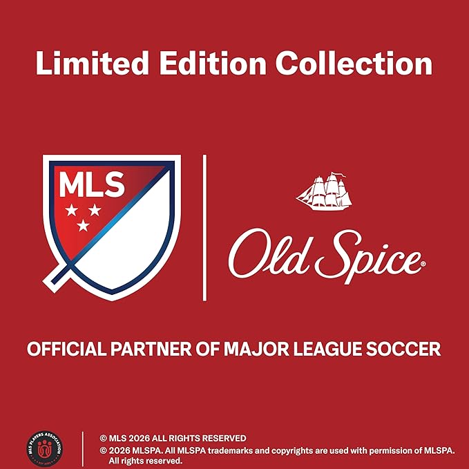 Old Spice Body Wash for Men, MLS Victory, Long Lasting Scent, Freshness that Lasts All Day, Cleanse & Refresh Skin, Limited Edition, Citrus + Success Scent, 21 oz
