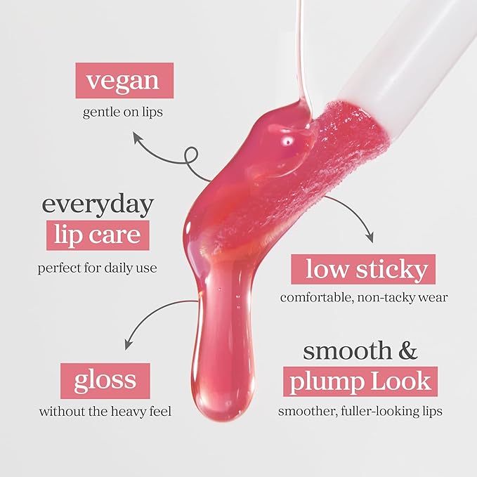 NOONI Korean Lip Oil - Appleplum | Long-Lasting, Moisturizing, Plumping, Revitalizing for Dry Lips, Waterproof, No Peel Off, Korean Tint, Hydrating Lip Stain, Nourishing Crystal Clear, 0.12 FL Oz