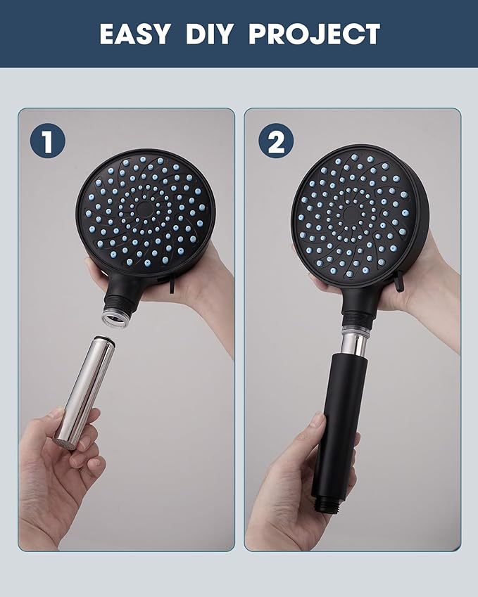 4 Pack Upgrade Replacement Filters Compatible with Cobbe Handheld Shower Head, Water Filter For Water Softening, Removes Chlorine, 304 Stainless Steel