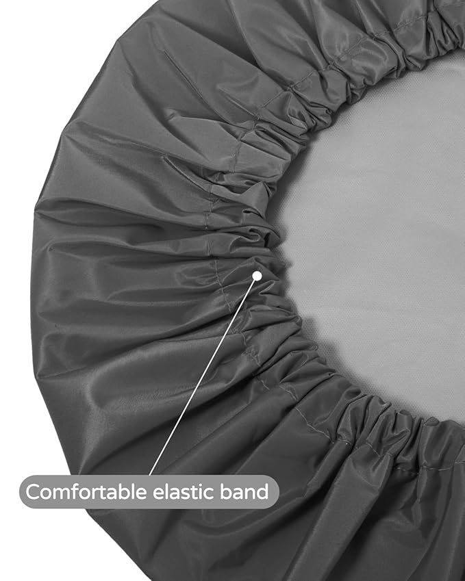 Aquior Shower Cap, Reusable Shower Cap for Women,Men, Waterproof Layer Hair Cap, Large Size for Long Hair, Braids, Curly, or Short Hair, for Girls Spa Home Salon Use (Black)