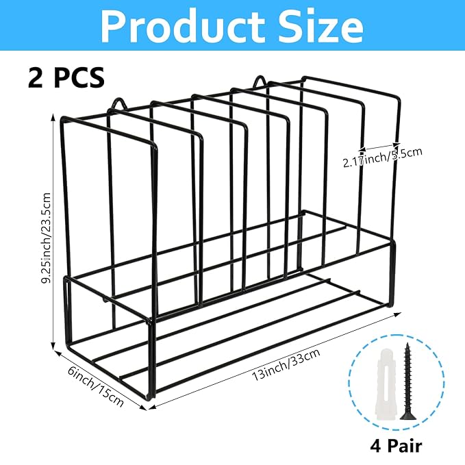 2 PCS Hair Color Organizer for Salon Storage Rack Wall Mounted Hair Color Racks for Salon Cabinet Hairs Dye Tube Storage Display Rack for Stylists Spa Beauty Home