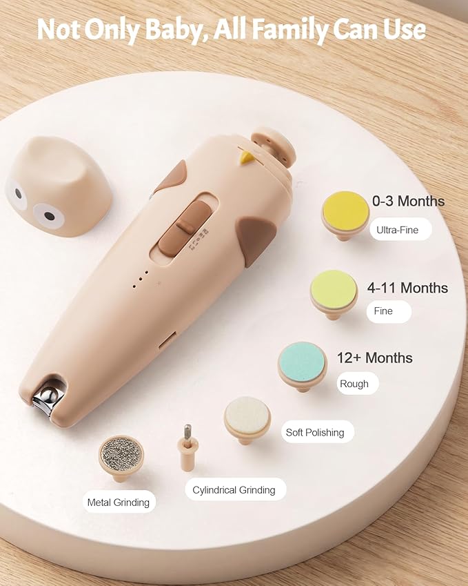 Lictin Baby Healthcare and Grooming Kit, 26 in 1 Rechargeable Baby Nail Trimmer Electric Set,Safe Baby Nail File with Auto Light, Newborn Baby Safety Care Set for Newborn Infant Toddlers Boys Girls