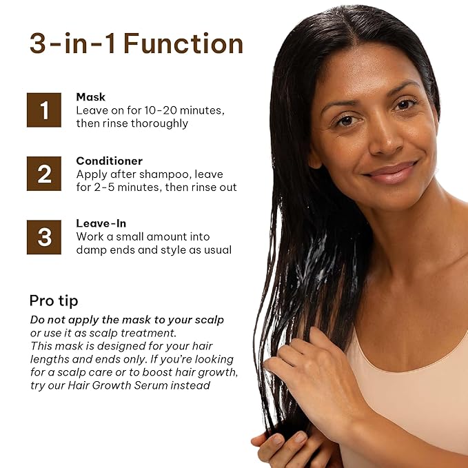 WOTION Deep Repair Conditioning Argan Oil Collagen Hair Mask | For Dry Damaged Hair, All Hair Types, 16.90 oz 500ml, Hair Treatment, Maca Essence, Collagen Mask