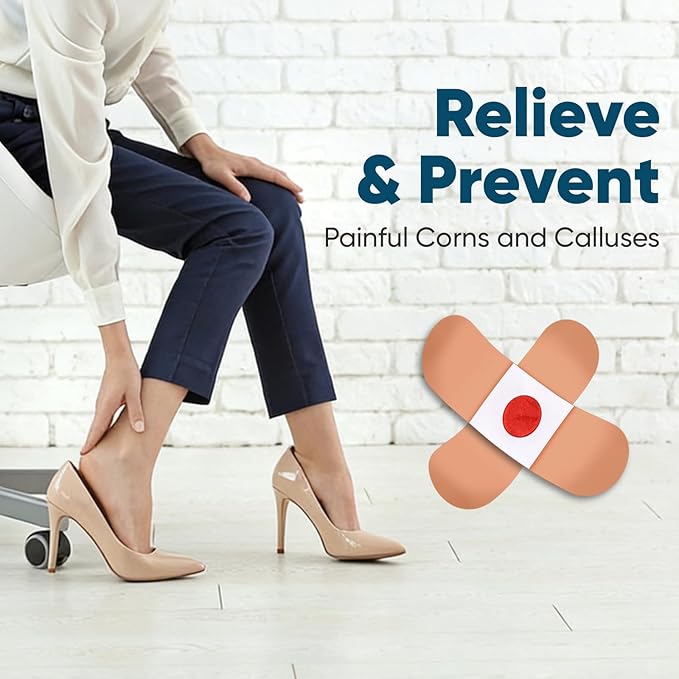 48P Corn Remover Pads for Feet and Toes, Extra Strength 40% Salicylic Acid Medicated Patches, Effective Treatment for Small Callus and Dead Skin