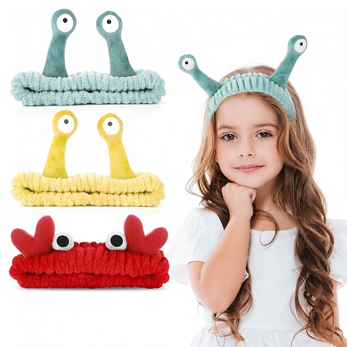 WLLHYF 2 Pack Spa Headband Makeup Brush Set, Bowknot Hair Bands With Silicone Face Mask Brush, Coral Fleece Elastic Headband for Face Washing Shower Sports Makeup Beauty Skincare