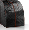 Infrared Sauna| Portable Personal Sauna| Home Spa Sauna| Separate Heating Foot Pad and Portable Upgrade Reinforced Chair, Relaxation at Home (L 27.6”x W 31.5”x H 37.8”)