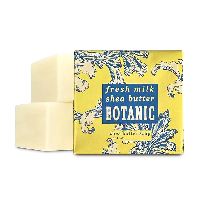 Greenwich Bay Mini Botanical Soap Bars – 12 Pack 1.9 oz Each – Individually Wrapped Guest Soaps for Airbnb, Spa, Travel, Bath – Travel Size Bar Soap Set, Fresh Milk Shea Butter