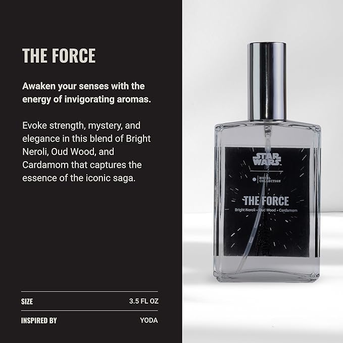 Hotel Collection - STAR WARS ™ - The Force Room Spray - Yoda - Light Side Luxury Aromatherapy Room Spray - Bright Neroli, Oud Wood and Cardamom 3.5 fl oz, 100 mL