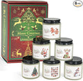 Christmas Scented Candles for Home, 6 Pack Soy Set, 21 oz Jar, Perfect Gifts for Women/Coworker/Girlfriend/Friends