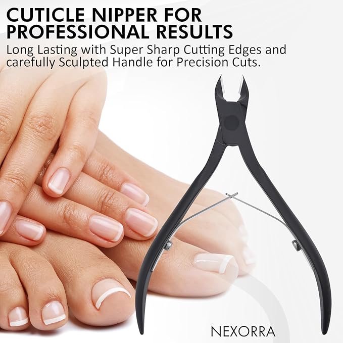 Premium Sharp Cuticle Nipper Cuticle Cutter and Nail Cuticle Trimmer for Salon Manicure, Pedicure and Ingrown Toenail Care, Ideal for Precise Cuticle Removal and Dead Skin Trimming.