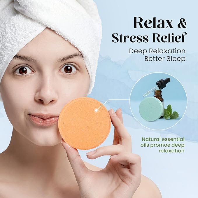 Shower Steamers Aromatherapy, Birthday Mothers Day Gifts for Mom Women Her Wife Teen Girls, Shower Bombs for Relax & Self Care Home Spa Relaxation Travel Essentials -15 Tablets