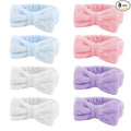 8 Pack SKincare Headband for Washing Face,Spa Headbands for Women Girls Cute Bow Headbands for Makeup Skin Care Hair bands Slumber Party Supplies Teen Girl Gifts