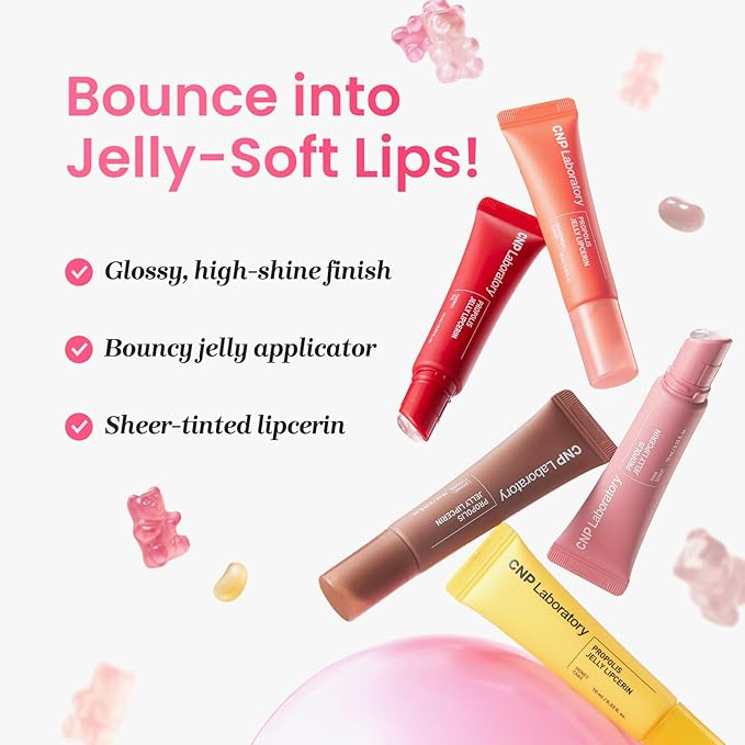 CNP Propolis Jelly Tinted Lipcerin™ - 05 Grapefruit Candy, Hydrating Lip Balm & Gloss with Manuka Honey + Hyaluronic Acid, Stocking Stuffers, Gifts for Women, 0.3 fl.oz.