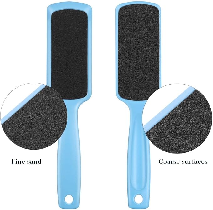 3 Pcs Foot File Callus Remover, Stainless Steel Foot Rasp and Double Sided Heel Files Foot Scrubber for Dead Skin, Hard Cracked Heels & Rough Feet