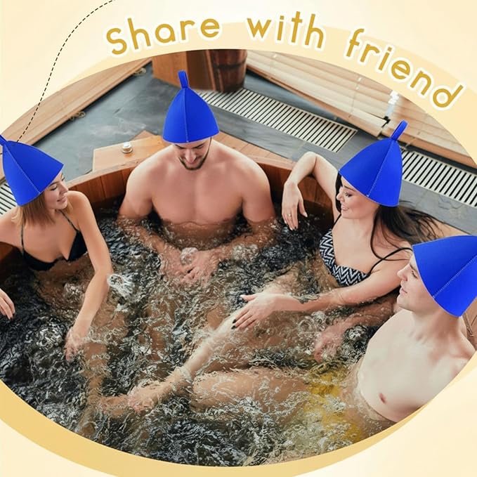 JaGely Sauna Hat for Men Women Sauna Hat Vaporarium Cap Russian Banya Cap for Bath House Accessories