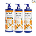 Dr Teal's Vitamin C & Citrus Body Lotion Gift Set (3 Pack, 18oz Ea.) - Glow & Radiance Formula - Essential Oils Blended with Pure Epsom Salt Nourish Skin & Helps Relieve the Mind of Stress
