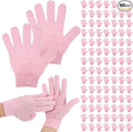 50 Pairs Exfoliating Gloves for Body Bulk, Double Sided Bath Scrub Gloves for Shower, Body Exfoliator Mitt for Spa, Dead Skin Remover for Men Women (Pink)