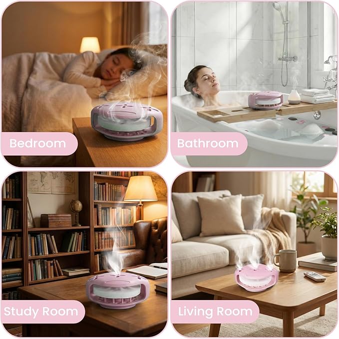 Shower Steamer Tray & Holder with Suction Cup – Non-Slip Silicone Molds for Aromatherapy Shower Steamers (2, Pink)