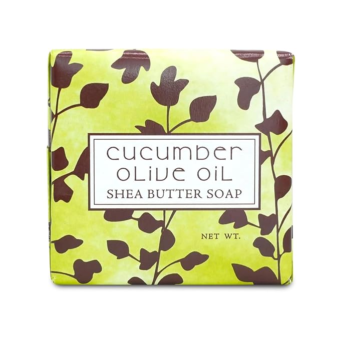 Greenwich Bay Mini Botanical Soap Bars – 12 Pack 1.9 oz Each – Individually Wrapped Guest Soaps for Airbnb, Spa, Travel, Bath – Travel Size Bar Soap Set, Cucumber Olive Oil
