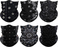 Venswell Neck Gaiter Face Mask Men Women,Seamless Bandana Rave Face Cover Scarf Mask,Balaclava,Headband, Head Wrap,Headwear