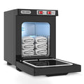 Towel Warmer Cabinet, 5L Hot Bath Towel Warmer Heating Use for Facial Spa, Hair Beauty, Salon Equipment and Home- Black