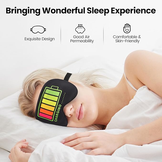 2 Pcs Sleep Eye Mask, Guys Blackout Sleeping Mask for Kids Adult Children's Travel Eye Mask Eye Cover Blindfold for Game