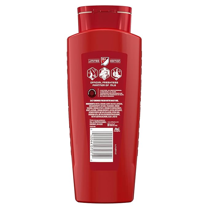Old Spice Body Wash for Men, MLS Victory, Long Lasting Scent, Freshness that Lasts All Day, Cleanse & Refresh Skin, Limited Edition, Citrus + Success Scent, 21 oz