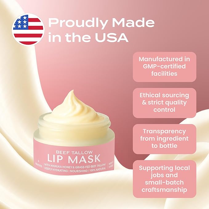 Body Restore Collagen Lip Mask – Mothers Day Gifts for Mom, Hydrating Lip Treatment, Birthday Gifts for Women, Self Care Spa Gifts – Unscented