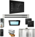 Mr Steam XDream Max Steam Shower Pkg w/iSteamX Control and Linear Steamhead in Black Polished Nickel