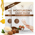 BLOOMORA Repairing Hand Mask for Dry Cracked Hands, Hand Masks with Shea Butter, Jojoba Oil & Vitamin E, Moisturizing Gloves, Skin Care Gifts for Women & Men, Self Care Gifts for Women (2 Pairs)