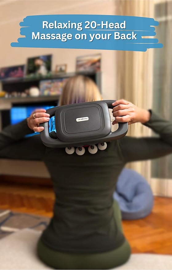 LEVILO 20 Head Massage Gun Deep Tissue for Neck, Shoulder, Back Massager – Percussion Massage Gun for Muscle Recovery – Quiet, Portable & Powerful Full Body Tool – Ideal Gift for Men & Women
