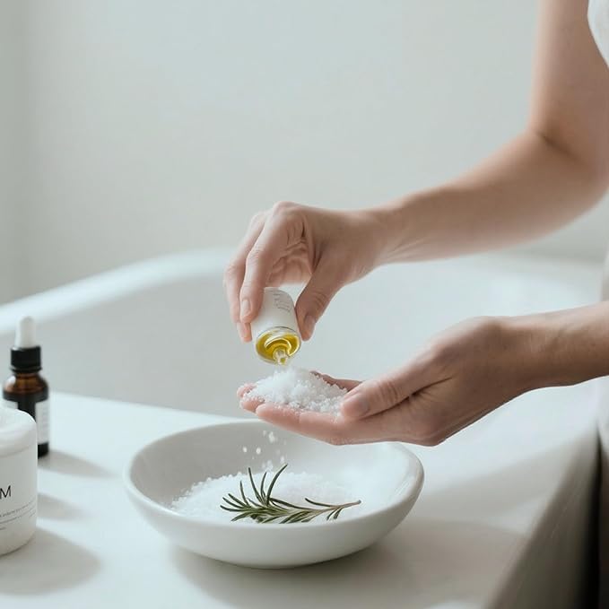 Minimalist Epsom Salt with Tea Tree Oil, Perfect for Scented Baths and Soaks, Packaged for Convenience in a Refillable Bag (48 Ounce)