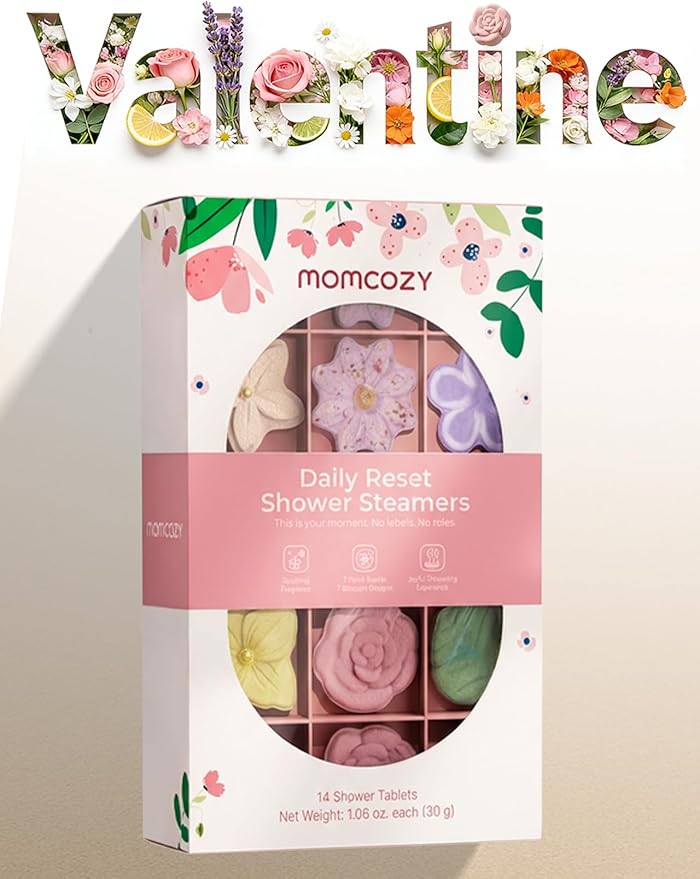 Momcozy 14-Pack Shower Steamers with 7 Floral Scents, Mothers Day Gifts, Gifts for Women, Wife, Girlfriend & Mom, Bridal Shower, At-Home Spa Aromatherapy for Daily Showers, Stress Relief