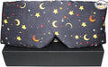 100% Mulberry Silk Eye Mask Blackout Sleeping Eye Cover for Night Sleep and Travel Nap,Soft Adjustable Eyeshade, Comfortable Blindfold for Women Men,Large Size, Black (Stars)