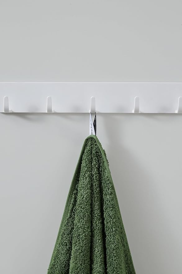Aibaser Towels 6 Pack Bath Towel for Bathroom, 100% Cotton (24 x 48 Inches) High Absorbency Quick Drying (Green, 24 x 48 Inches)