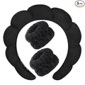 Spa Headbands for Washing Face Soft Puffy Bubble Headbands Wristband for Women Girls Makeup Skin Care Facial Beauty Shower Towel Hairband