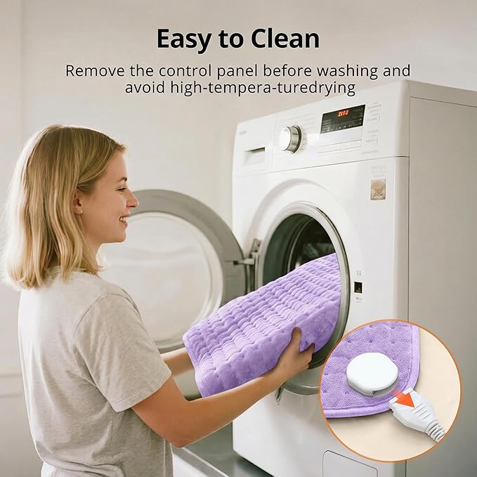 Heating Pad for Back Pain Relief, XXL Large Heating Pads for Lower Back Full Body & Period Cramps, Electric Heated Pad with Moist & Dry Heat, 6 Heat Settings, Auto Shut-Off, Washable, Gift for Mom
