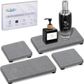 4PCS Water Absorbing Stone Tray for Sink, Fast Drying Stone Sink Tray, Water Absorbent Diatomite Trays, Diatomaceous Coaster, Stones Drying Trays for Bathroom Sinks and Kitchen Counter