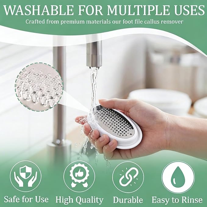 Foot Dead Skin Remover Tool, Heel Peeler Scraper for Remove Cracked Heels, Callus Removal for Feet