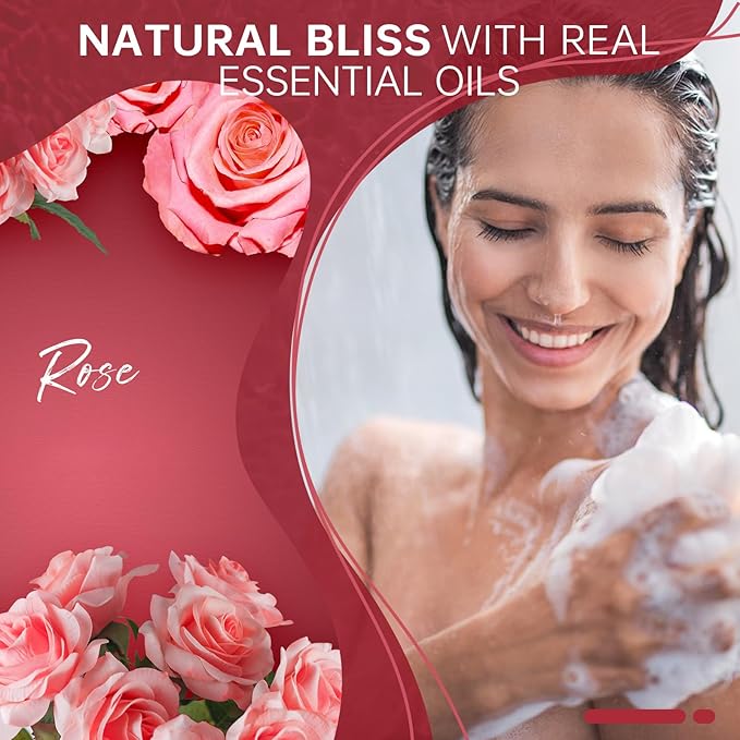 SWCANDY Shower Steamers Aromatherapy Birthday Gifts for Women Travel Essentials, 8 Pcs Rose, Bath Bombs Shower Bombs with Natural Essential Oils, Relaxation Home SPA